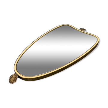 Mid-century gold mirror, 1960s
