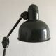 1950s English green workshop lamp
