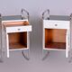 Bauhaus Bedside Tables in Chrome by Vichr, 1930s, Set of 2