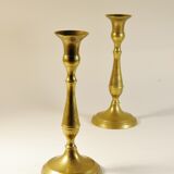 Pair of brass candlesticks