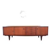 low Scandinavian design sideboard in teak