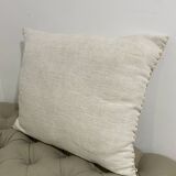 Kilim style cushion with hand embroidery