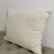 Kilim style cushion with hand embroidery