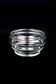 Baccarat crystal dish with wavy profile, acid-etched mark.