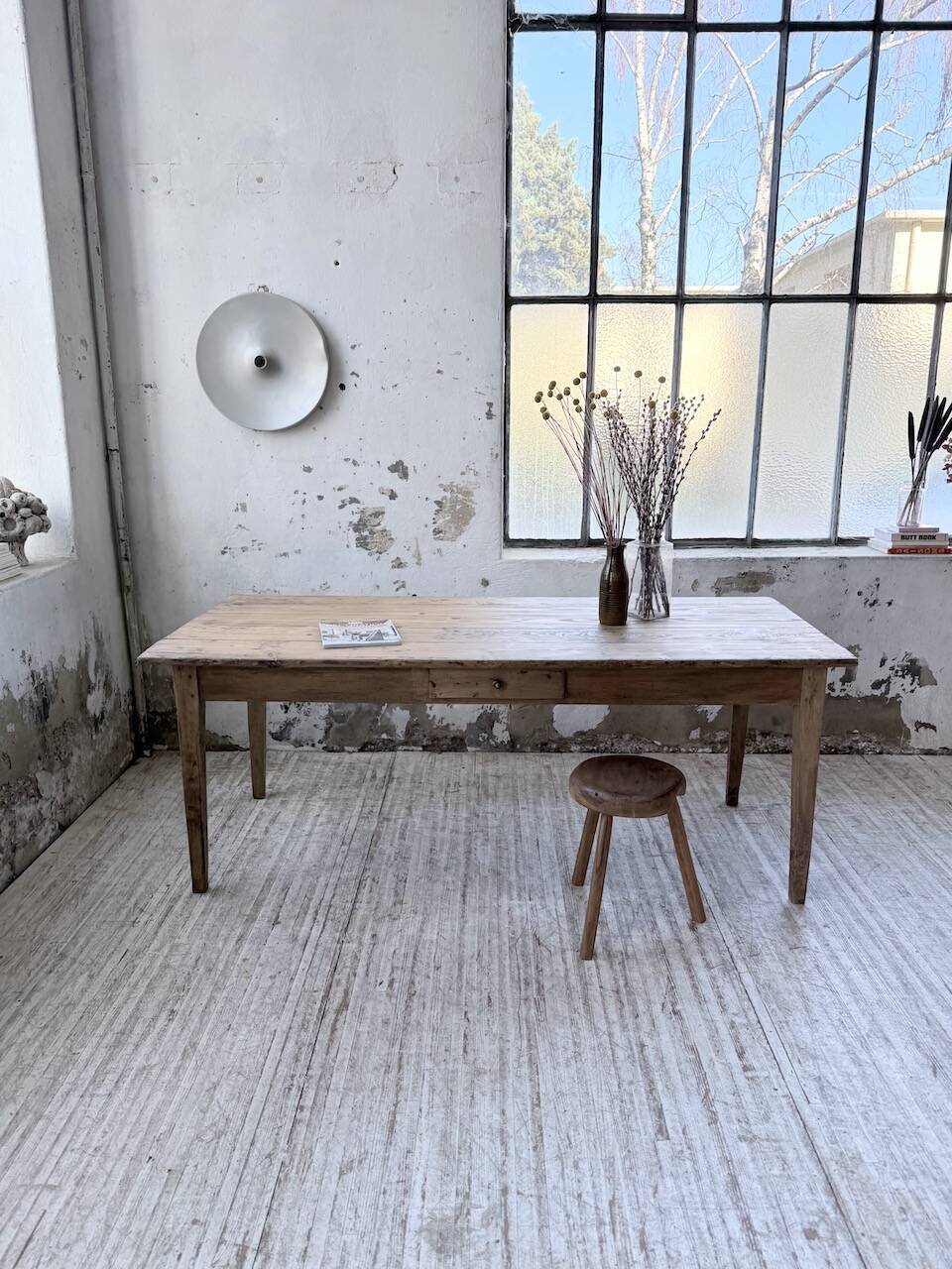 1950 pine farmhouse table 2m