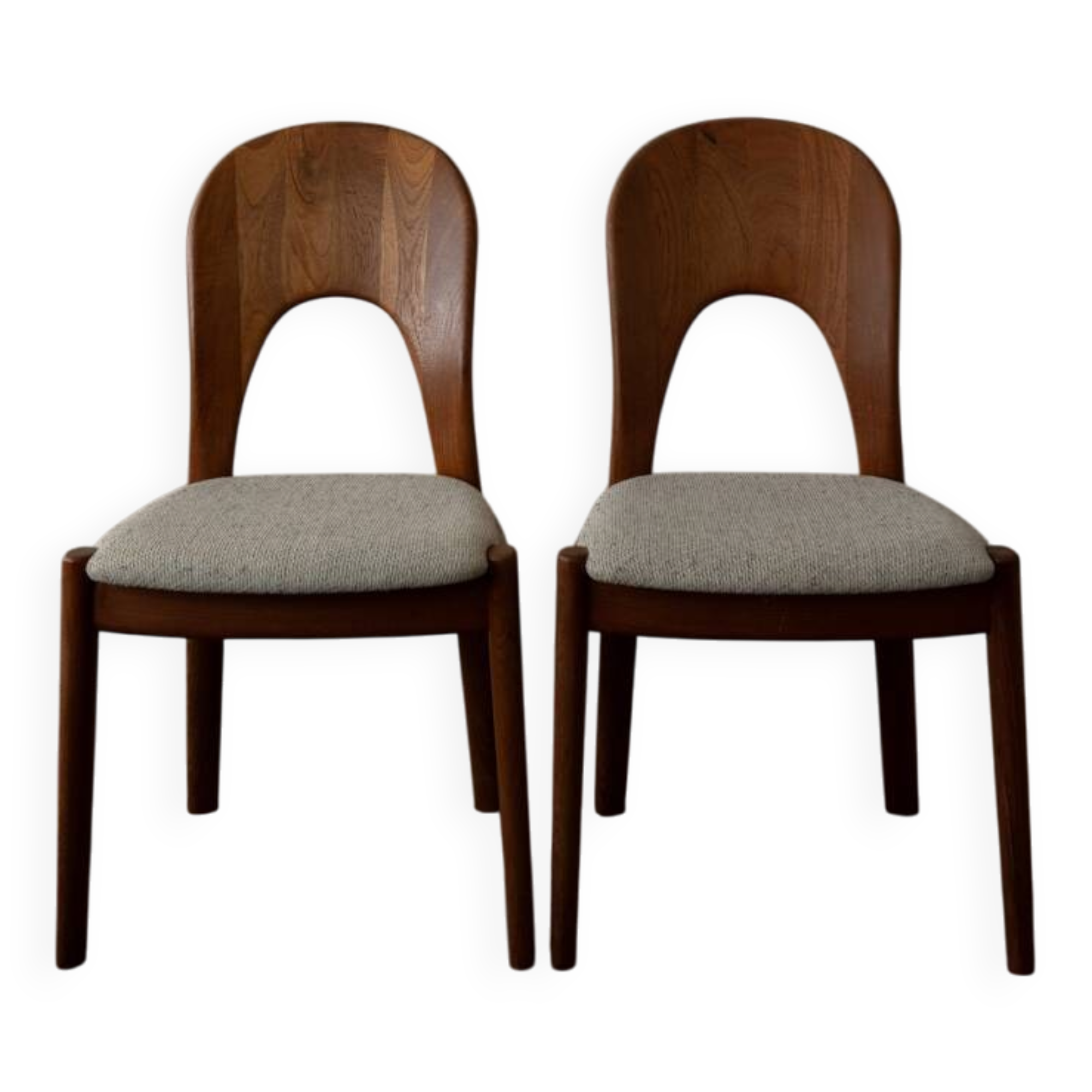 Vintage Danish Teak Dining Chairs by Niels Koefoed for Koefoed’s Hornslet