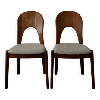 Vintage Danish Teak Dining Chairs by Niels Koefoed for Koefoed’s Hornslet