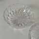 Grande bonbonnière vintage en verre pressé – motif diamant