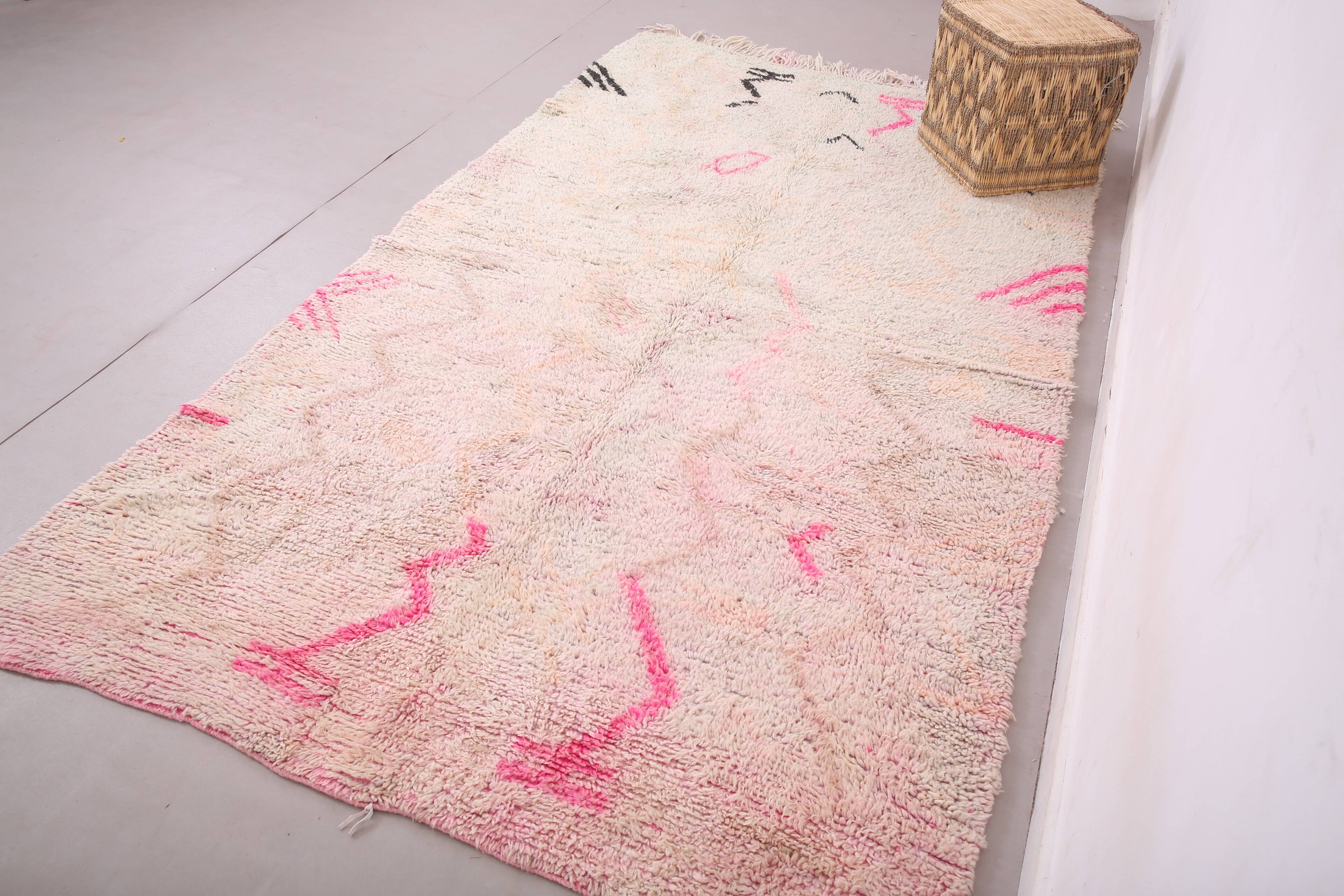 Vintage Moroccan Boujaad Rug 162 x 272 cm - Berber Rug Handmade - Wool Rug