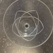 Crystal wine glass
