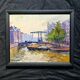 Impressionist paintings - pair of oil on cardboard signed by Jehann BERJONNEAU