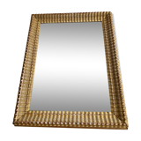 Carved and gilded wooden mirror  44x56cm