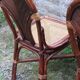 Lot de 2 chaises vintage en rotin avec assise cannage