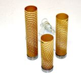 Metal and glass table lamp, Bergborms, Sweden, 1970
