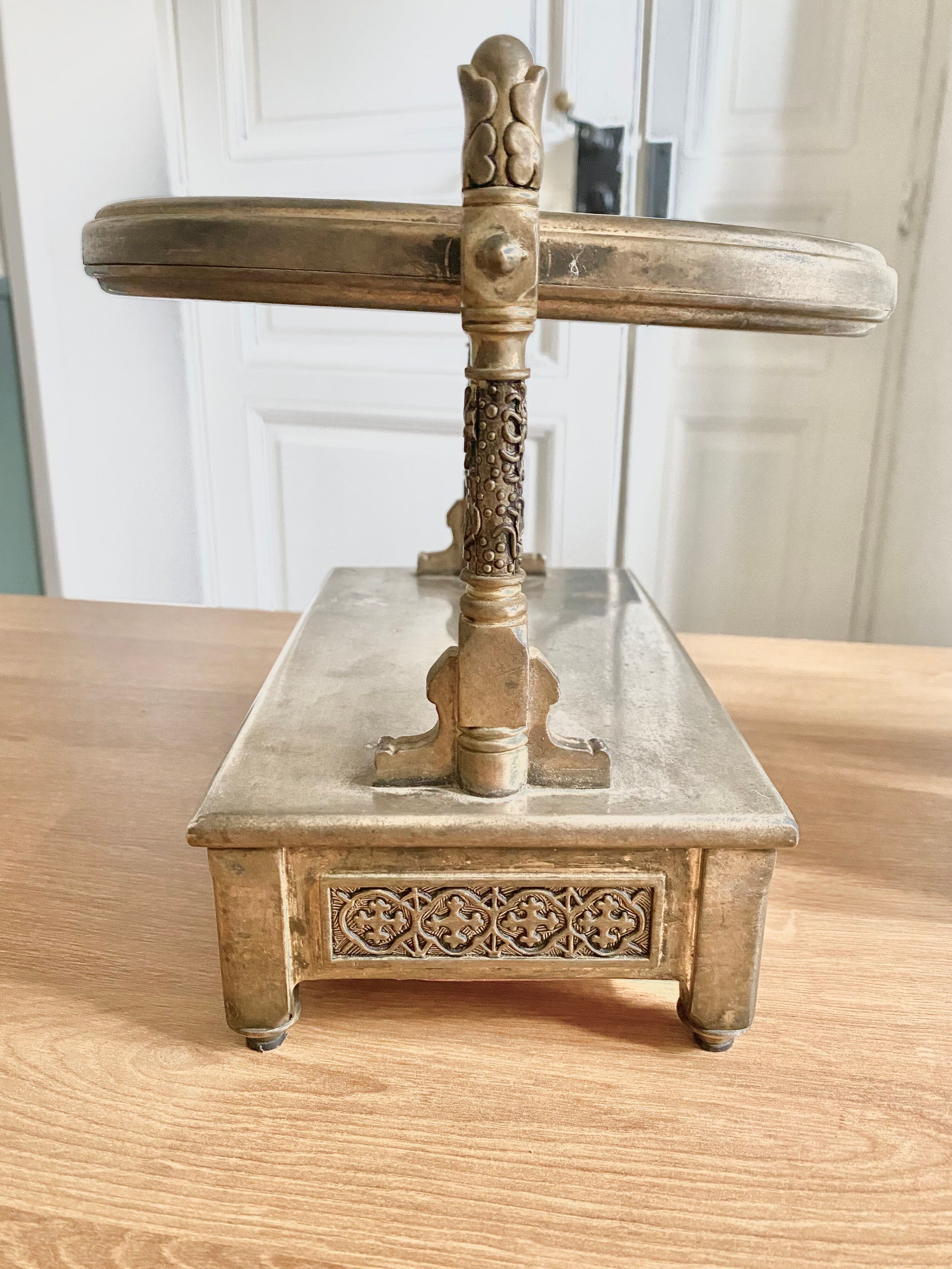 Table mirror, Vera Lucino, silver plated