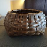 Woven wooden basket - 1930s/1940s