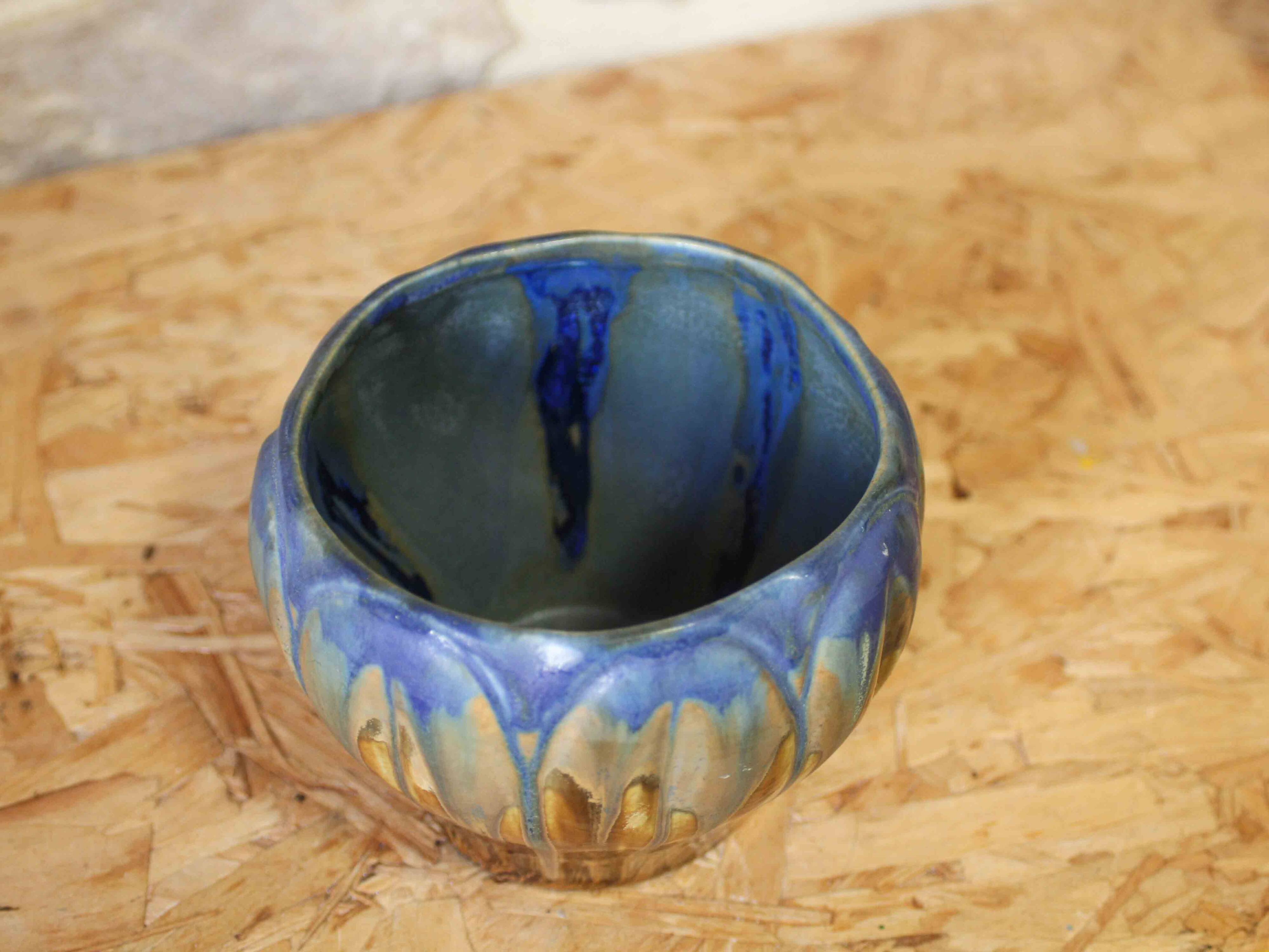 Glazed stoneware cache pot Métenier