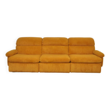 Corduroy modular sofa, 1970s, set of 3