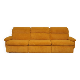 Corduroy modular sofa, 1970s, set of 3