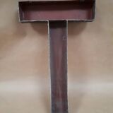 sign letter T metal zinc vintage 1950 1960