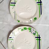 Assiettes à asperges Digoin
