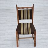 1970s, set 6 pcs of Danish dinning chairs, original good condition, oak wood.