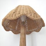 Lampe champignon en osier 75cm