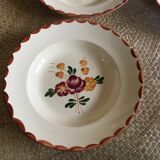 Series of 8 soup plates