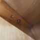 1950s Mid-Century Modern oak armoire with two doors and two drawers.