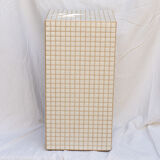 white column side table 66x33 cm