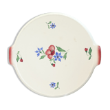 Antique digoin sarreguemines earthenware pie dish