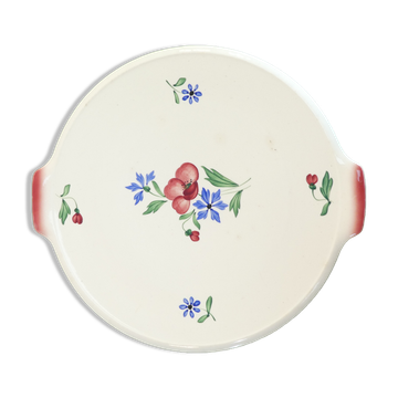Antique digoin sarreguemines earthenware pie dish