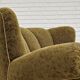 Années 1950, fauteuil relax vintage danois en tissu vert, état d’origine.