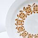 Old Hollow Dish Art Deco Sarreguemines Earthenware Decor Orange Flowers D 28cm
