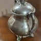 Silver-plated metal sugar bowl from the Art Nouveau period.