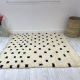 Handcrafted Moroccan Berber carpet 161 x 156 CM