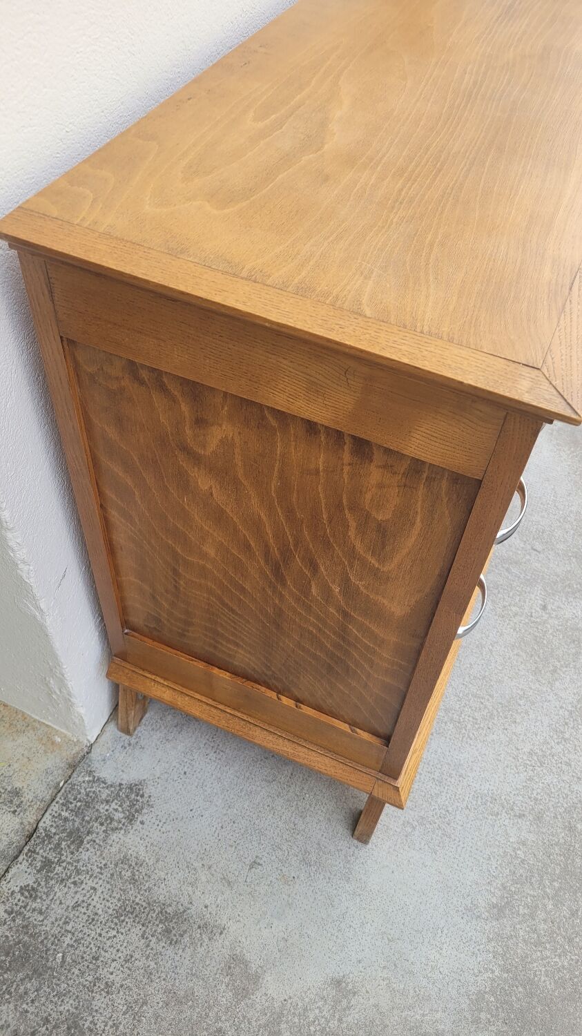 Vintage chest of drawers 1950 feet compass 3 drawers