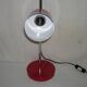 Sliding red desk lamp from the 1970s.