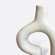Vase en céramique blanc