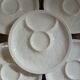 5 antique flat plates in majolica