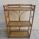 Rattan shelf