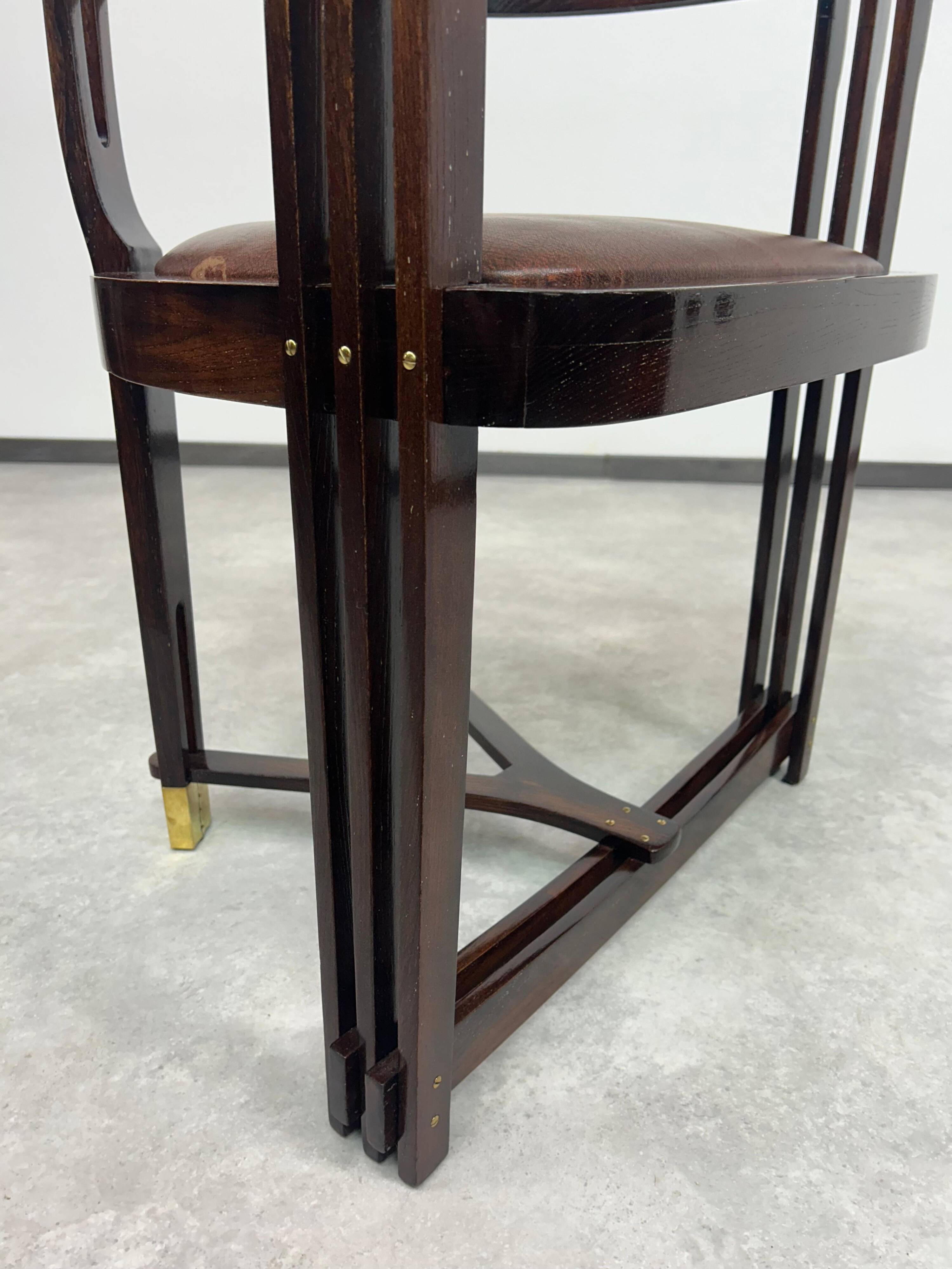 Rare Secession armchair by Anton Pospischil