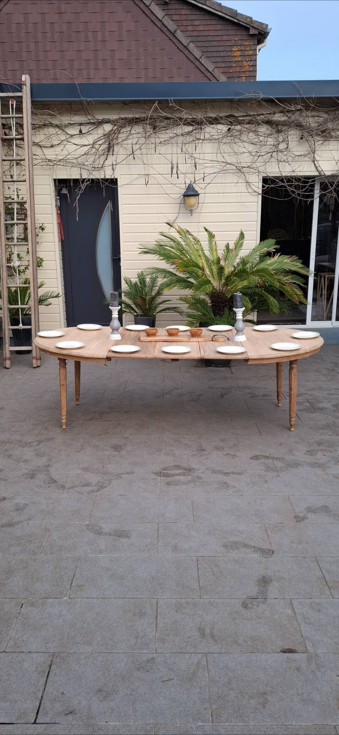 Oval table +3 extensions