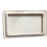 Set tray, butter maker and its porcelain knife foliage pattern