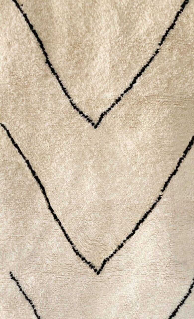 Handwoven wool hallway rug, size 75 x 300