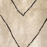 Handwoven wool hallway rug, size 75 x 300