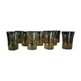 12 granite glasses, 50s