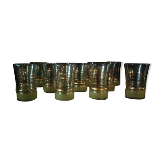 12 granite glasses, 50s