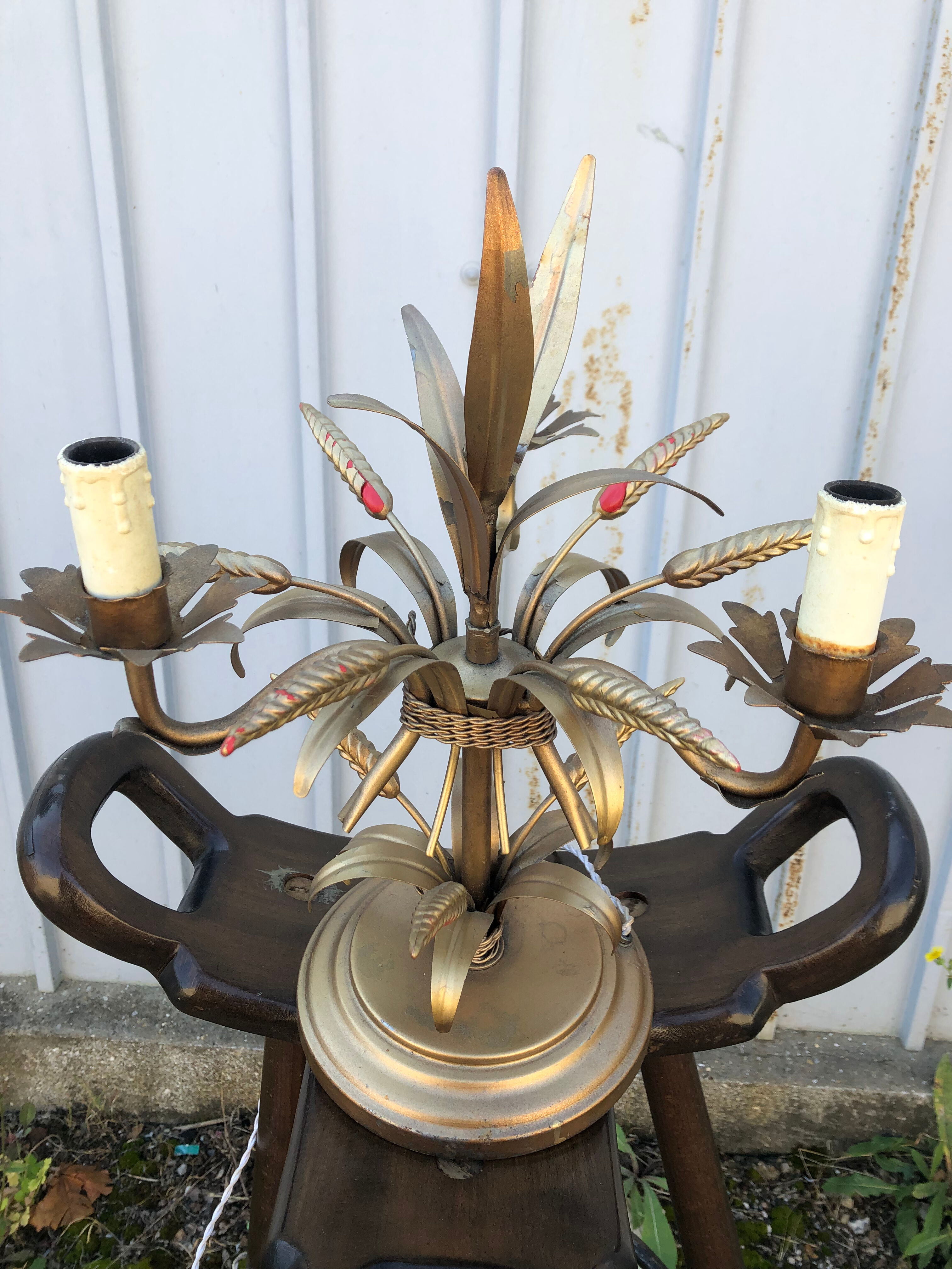 Golden lamp sheaf of wheat 50/60 years