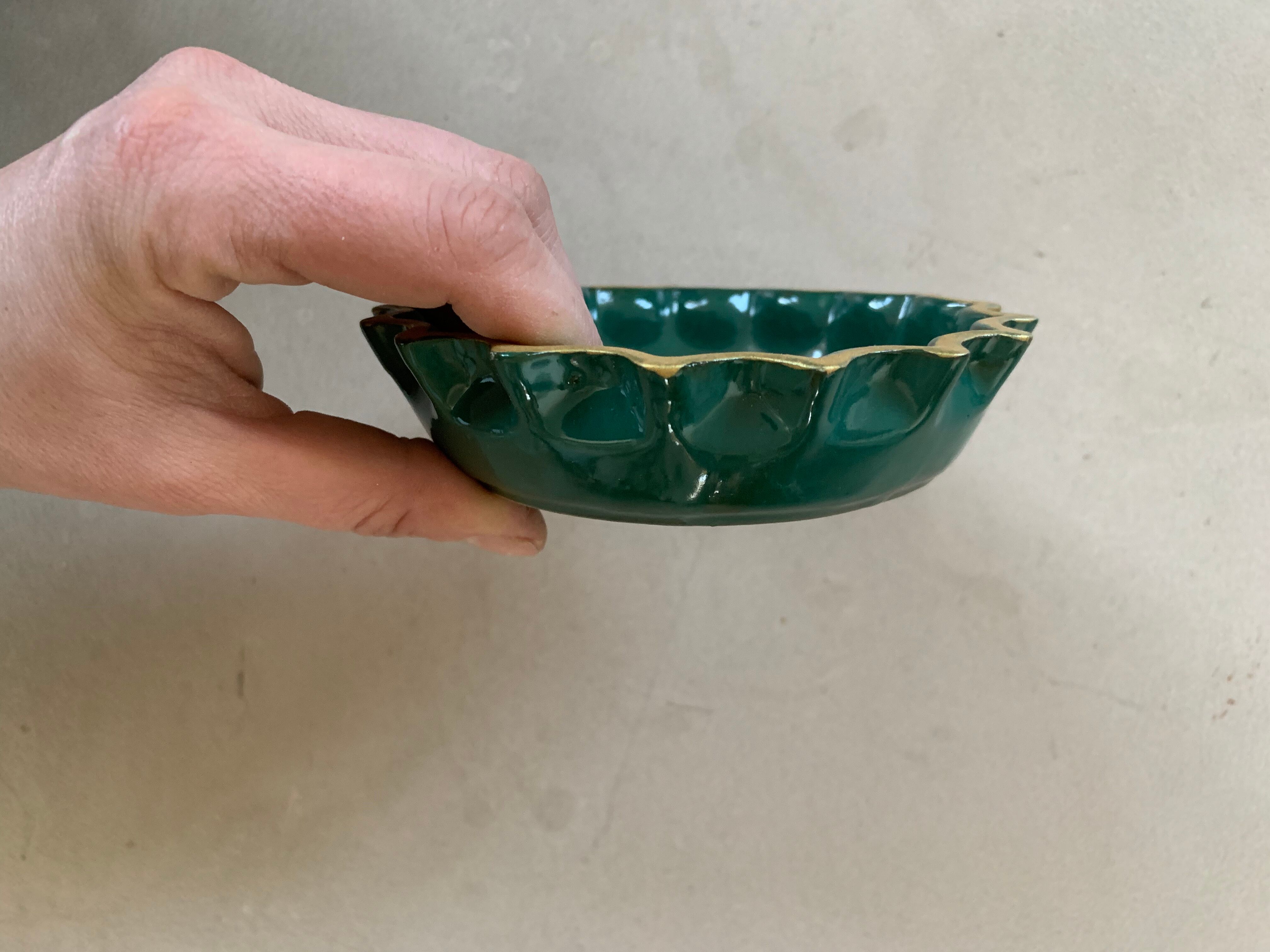 Vintage ceramic Perrier ashtray